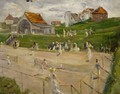 Tennis Court with Players - Max Liebermann