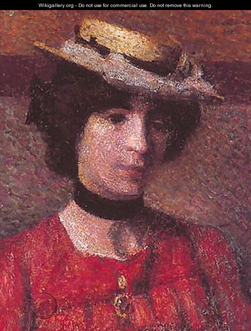 Woman with a Hat - Georges Lemmen
