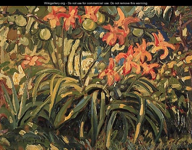 Lilies and Apples - Arthur Lismer