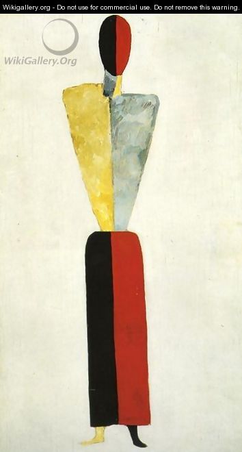Girl (Figure on White Background) - Kazimir Severinovich Malevich