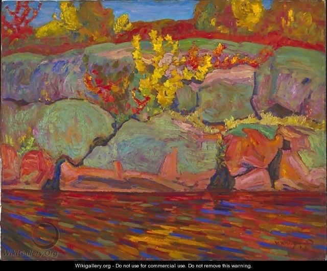 Autumn Colours: Rock and Maple - James Edward Hervey MacDonald