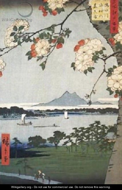 Suigin Grove and Masaki - Utagawa or Ando Hiroshige