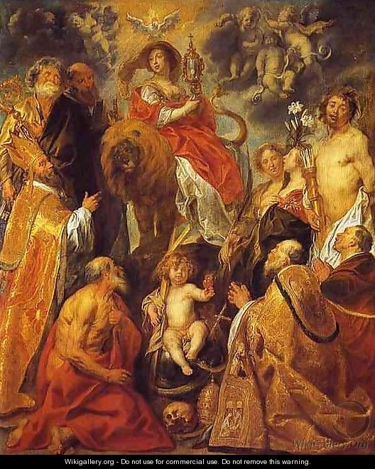 The Veneration of the Eucharist - Jacob Jordaens