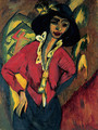 Gerda, Half-Length Portrait - Ernst Ludwig Kirchner