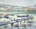 Snowbound Boats - Ernest Lawson