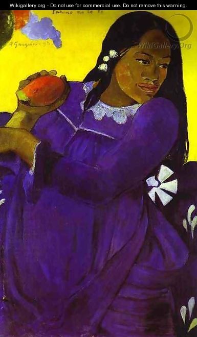 Woman with Mango - Paul Gauguin