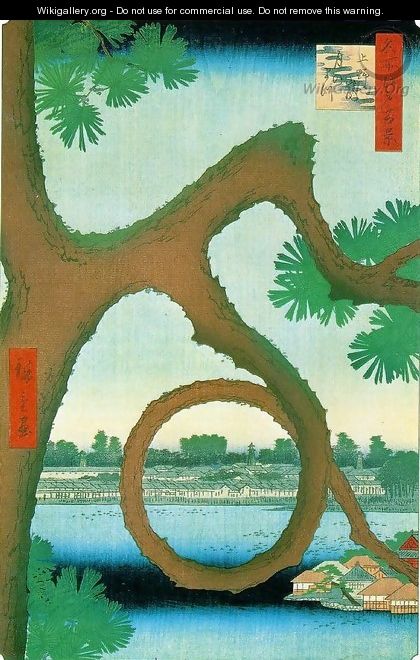 Moon Pine, Ueno - Utagawa or Ando Hiroshige