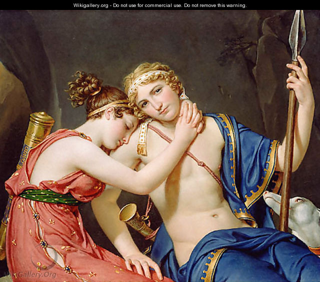 The Farewell of Telemachus and Eucharis - Jacques Louis David