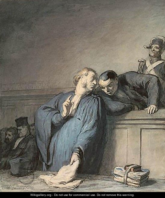 A Criminal Case - Honoré Daumier