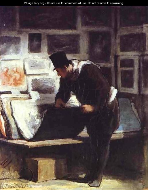 The Collector of Engravings - Honoré Daumier