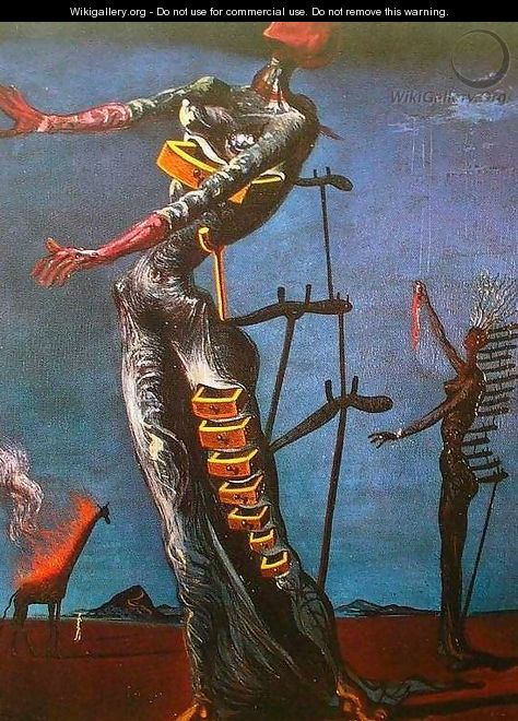 The Burning Giraffe - Salvador Dali