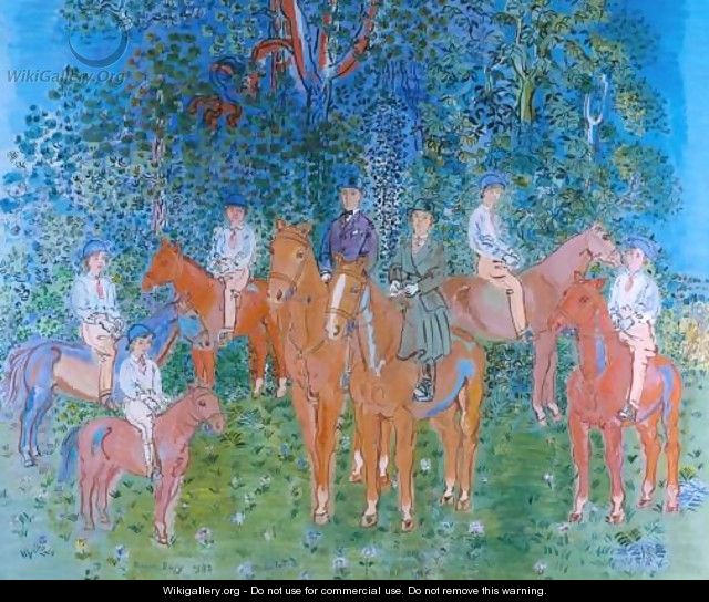 The Kessler Family on Horseback - Raoul Dufy