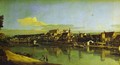 Pirna Seen from the Right Bank of the Elbe - Bernardo Bellotto (Canaletto)