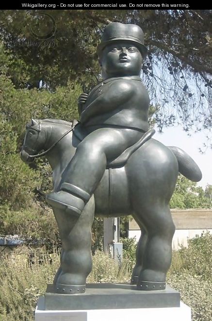 Man on Horse 2 - Fernando Botero