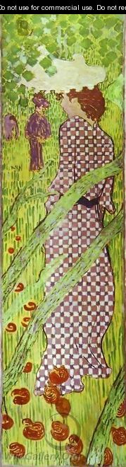 Woman in a Checked Dress - Pierre Bonnard