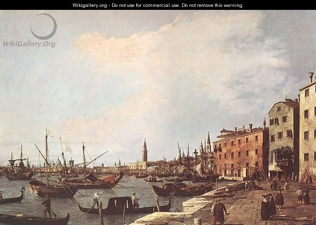 Riva degli Schiavoni from the West Side - (Giovanni Antonio Canal) Canaletto