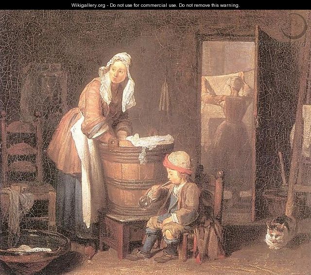 The Laundress - Jean-Baptiste-Simeon Chardin