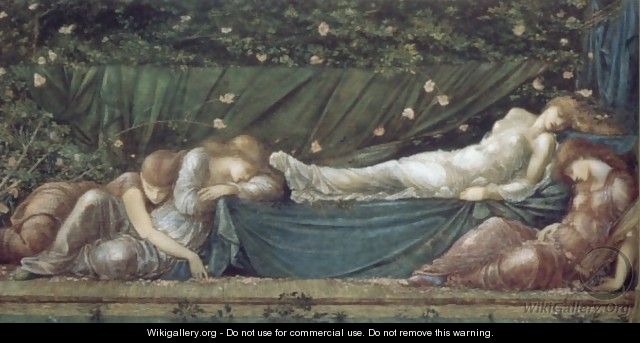 The Rose Bower - Sir Edward Coley Burne-Jones