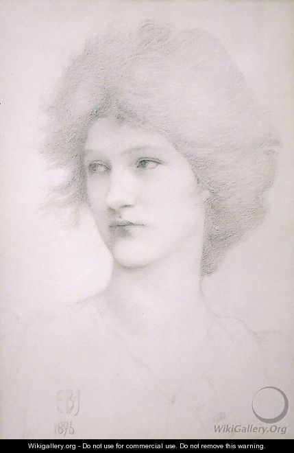 Study for the Queen in Death of Arthur - Sir Edward Coley Burne-Jones