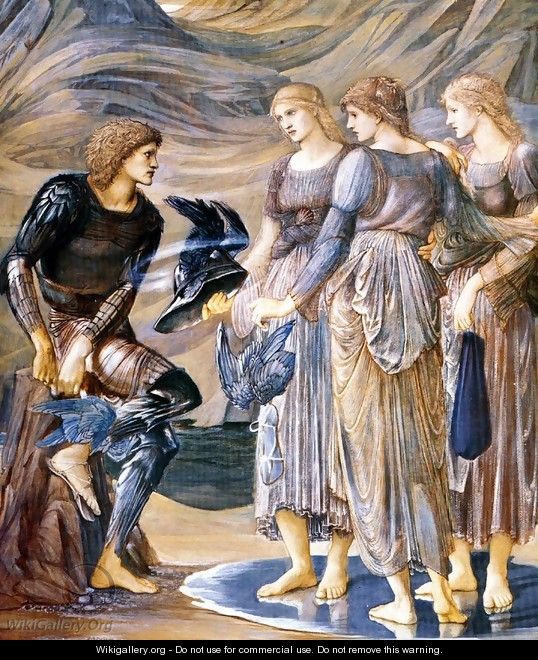 Perseus and the Sea Nymphs - Sir Edward Coley Burne-Jones