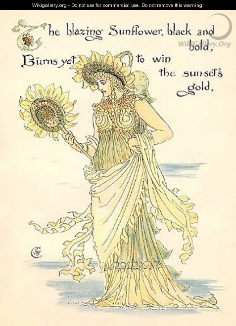 Sunflower - Walter Crane