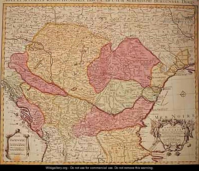 Map of the Kingdom of Hungary 1742 - Pierre (Pieter) Mortier