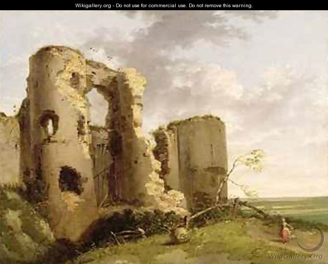 View of the West Gate of Pevensey Castle Sussex 1774 - John Hamilton Mortimer