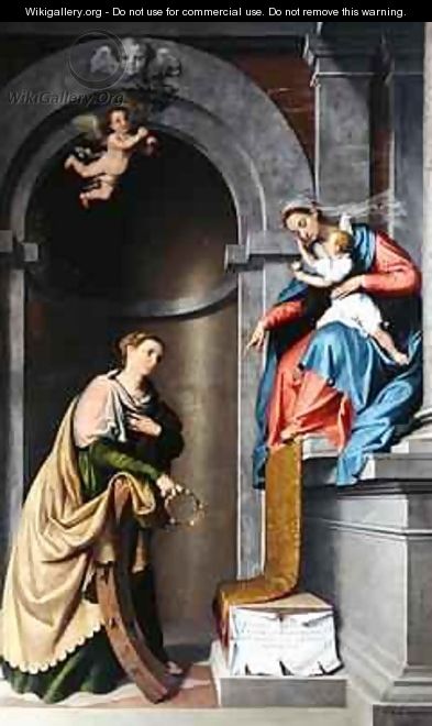 The Mystic Marriage of St Catherine - Giovanni Battista Moroni