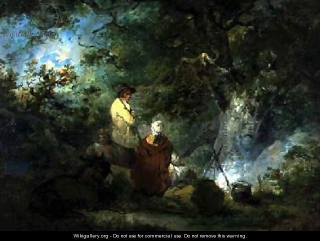 Gypsies by a Campfire 1792 - George Morland