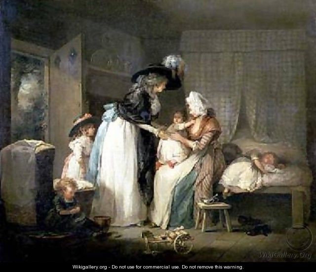 The Visit to the Child at Nurse 1788 - George Morland