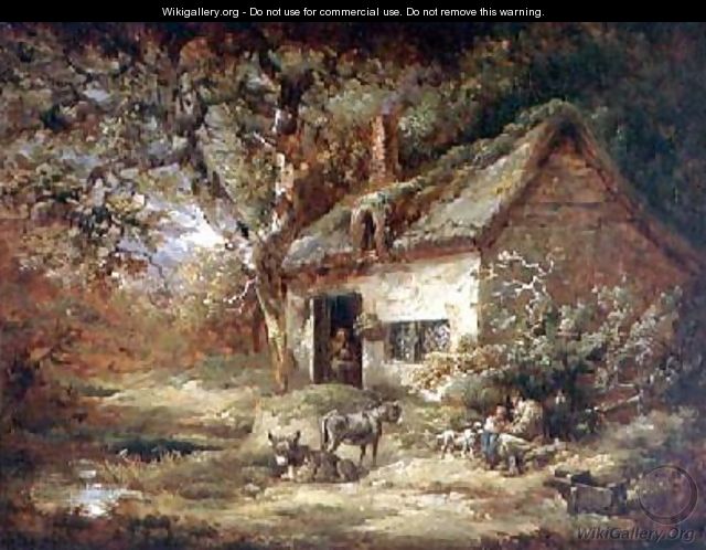 Cottage Door with a Donkey - George Morland