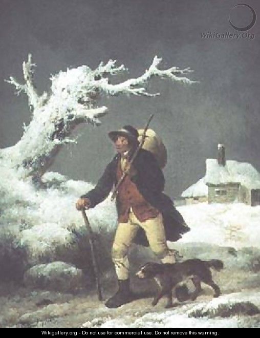Walking in the Snow - George Morland