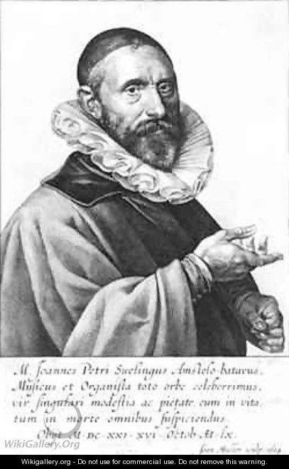 Portrait of Jan Pieterszoon Sweelinck 1624 - Jan Muller