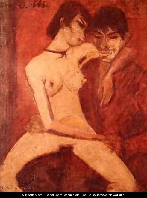 Seated Gipsy Lovers 1922 - Otto Muller