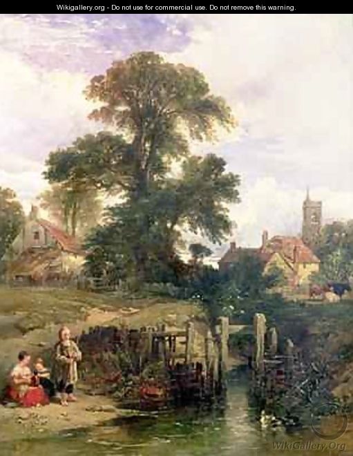 Gillingham on the Medway 1841 - William James Muller