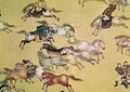 Voyage of Emperor Qianlong 1736-96 detail from a scroll Qing Dynasty - Mou-Lan