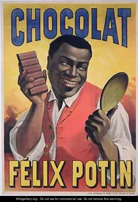 Poster advertising chocolate made by Felix Potin 1900 - Pierre Mourgue