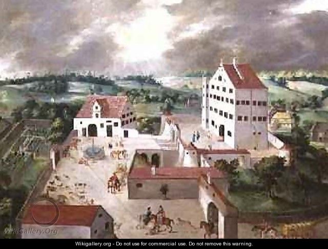 Prospect of a Manor House and its Grounds - Anton Mozart