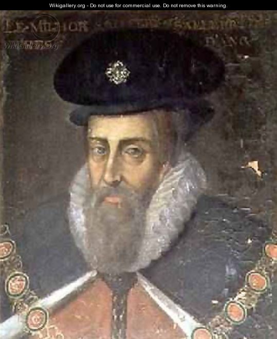 Portrait of Robert Cecil 1563-1612 1st Earl of Salisbury and 1st Viscount Cranborne - Jean Mosnier