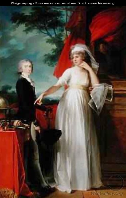 Margaret Callender and her son James Kearney 1795 - Jean-Laurent Mosnier