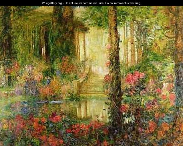 The Garden of Enchantment stage set for Parsifal 1914 - Thomas E. Mostyn