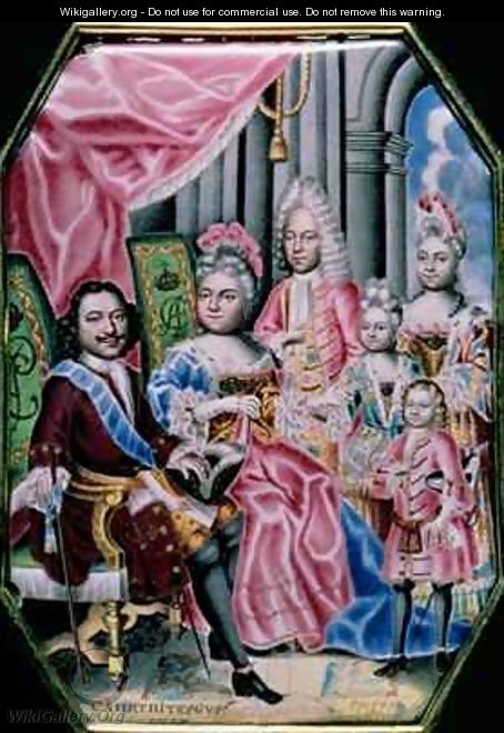 The Family of Emperor Peter I the Great 1672-1725 1717 - Grigory Semyonovich Musikiysky