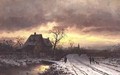 Winter Landscape at Sunset - Ludwig Munthe