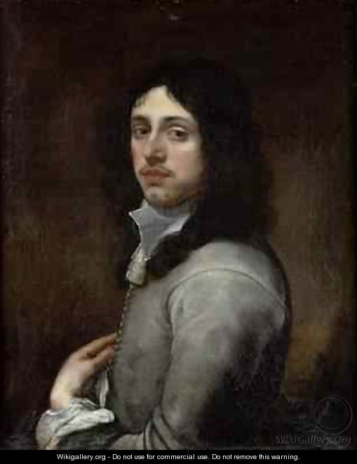 Portrait of a Young Man Dressed in Grey - (after) Murillo, Bartolome Esteban