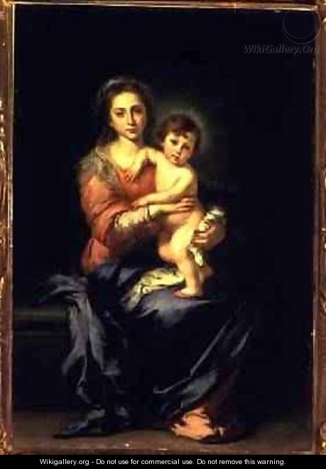 Madonna and Child after 1638 - (after) Murillo, Bartolome Esteban