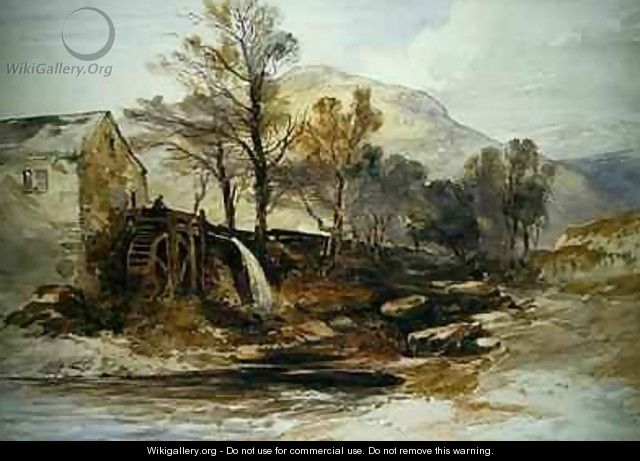 A Watermill in North Wales - William James Muller