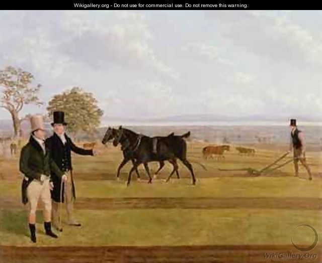 Sir Charles Morgan at the Castleton Ploughing Match 1845 - James Flewitt Mullock
