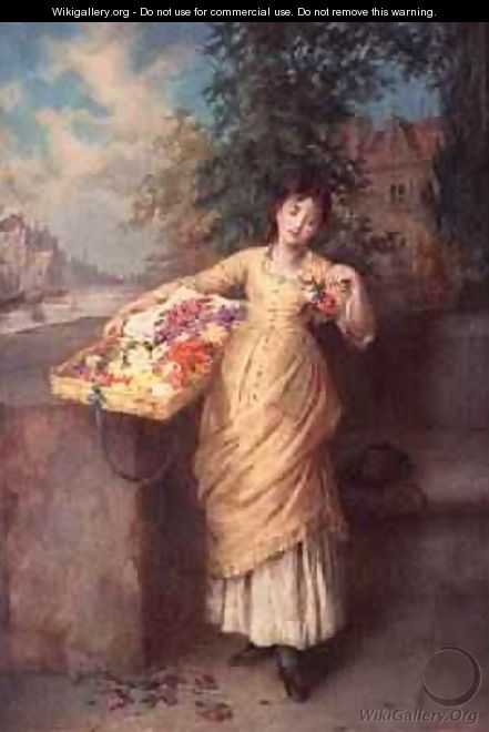 The Flower Seller 1882 - Augustus Edward Mulready