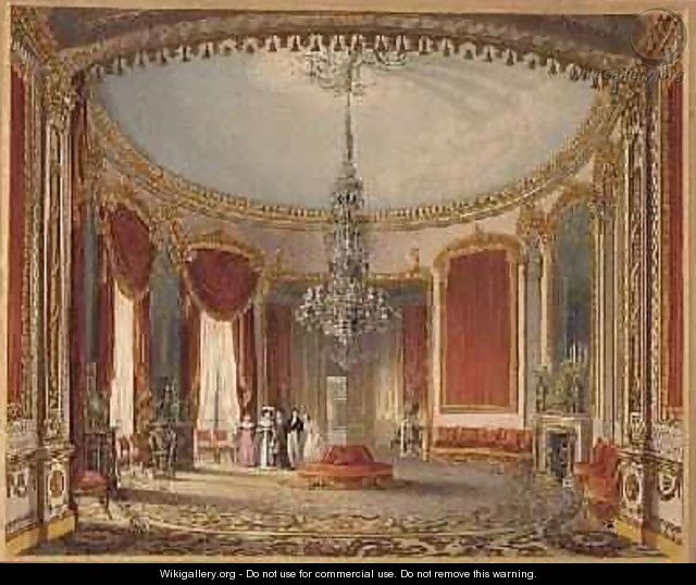 The Saloon in its final phase from Views of the Royal Pavilion - John Nash