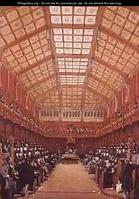 Interior of the House of Commons - Joseph Nash